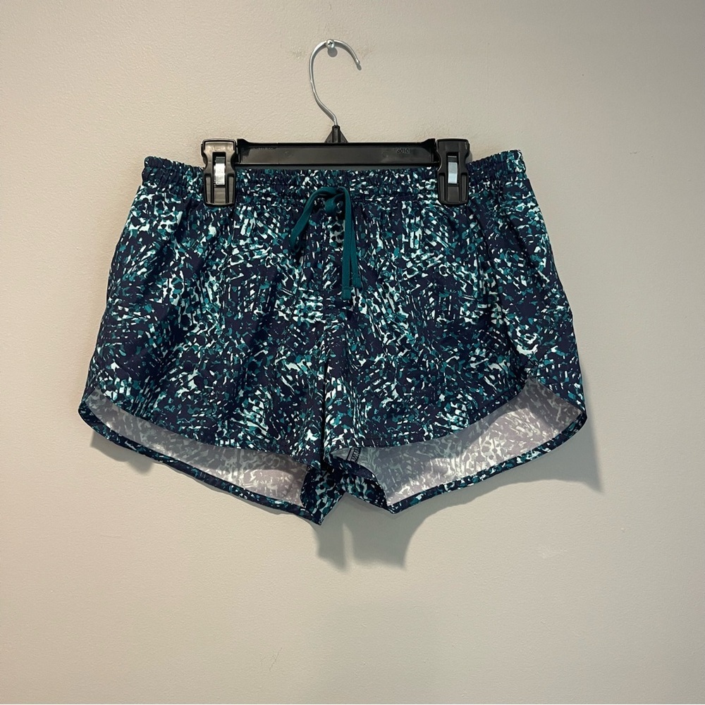Old Navy Active Teal Patterned Athletic Shorts